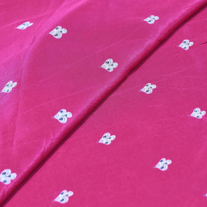 Premium Bemberg Crepe Digital Print Fabric | Soft Flowing Designer Printed Fabric | BAM275-8