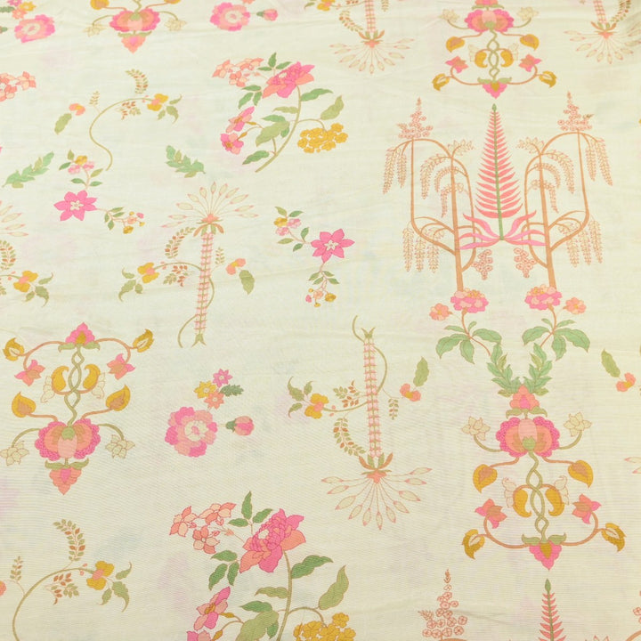 Multicolor Muslin Digital Print Fabric-000844-6