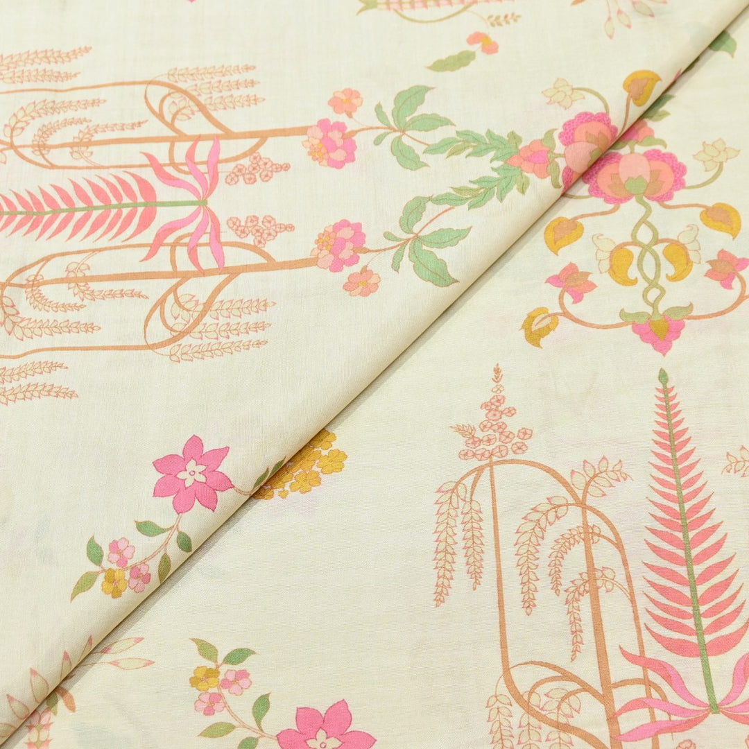 Multicolor Muslin Digital Print Fabric-000844-6