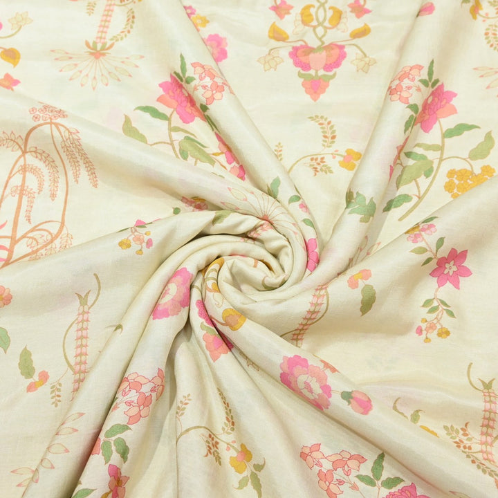 Multicolor Muslin Digital Print Fabric-000844-6