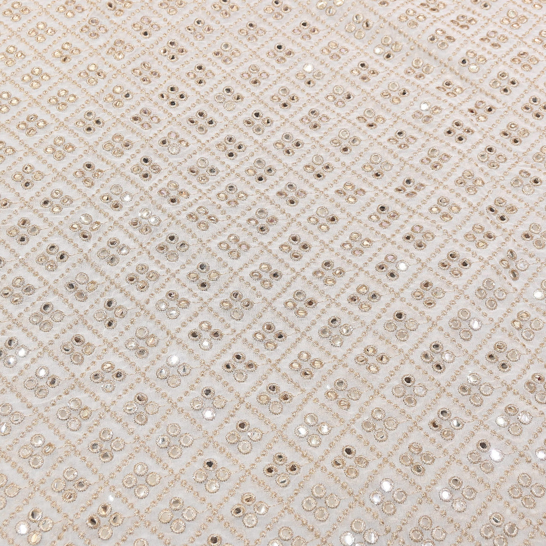 Premium Viscose Georgette Embroidery Fabric | 002722