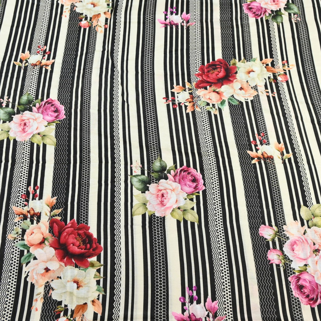 Multicolor Muslin Digital Print Fabric-000844-8