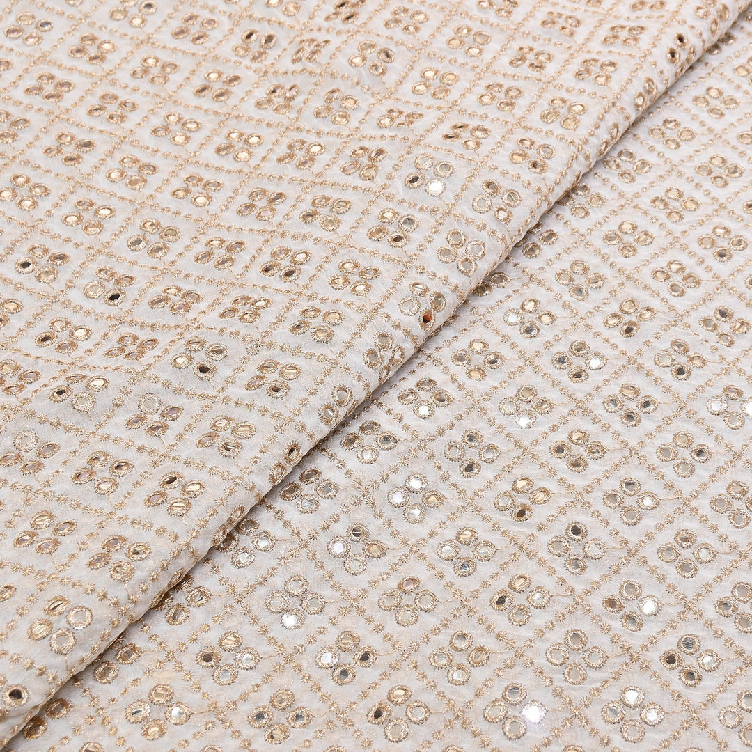Premium Viscose Georgette Embroidery Fabric | 002722