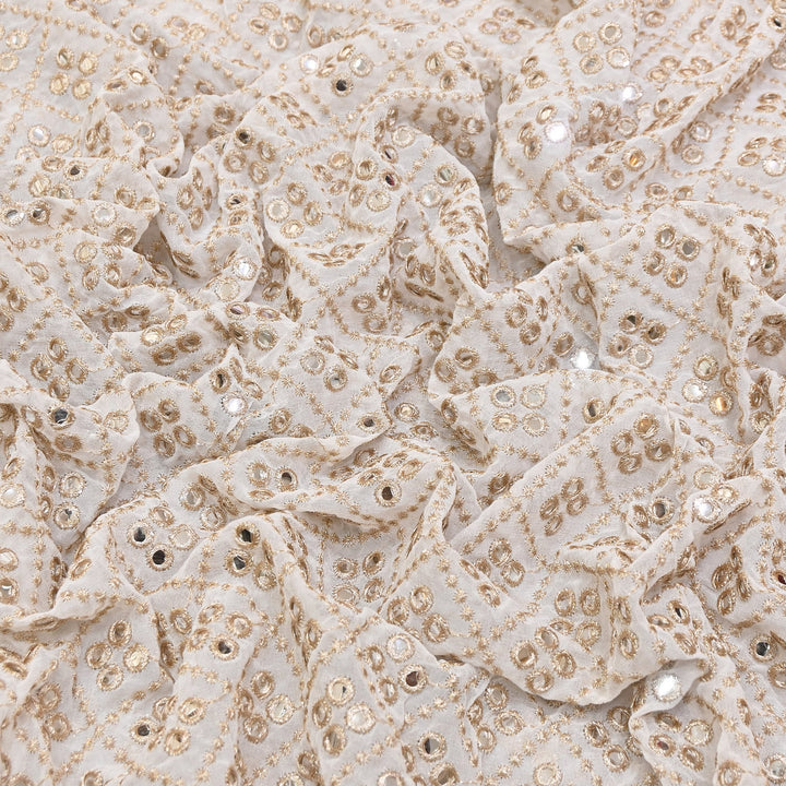 Premium Viscose Georgette Embroidery Fabric | 002722