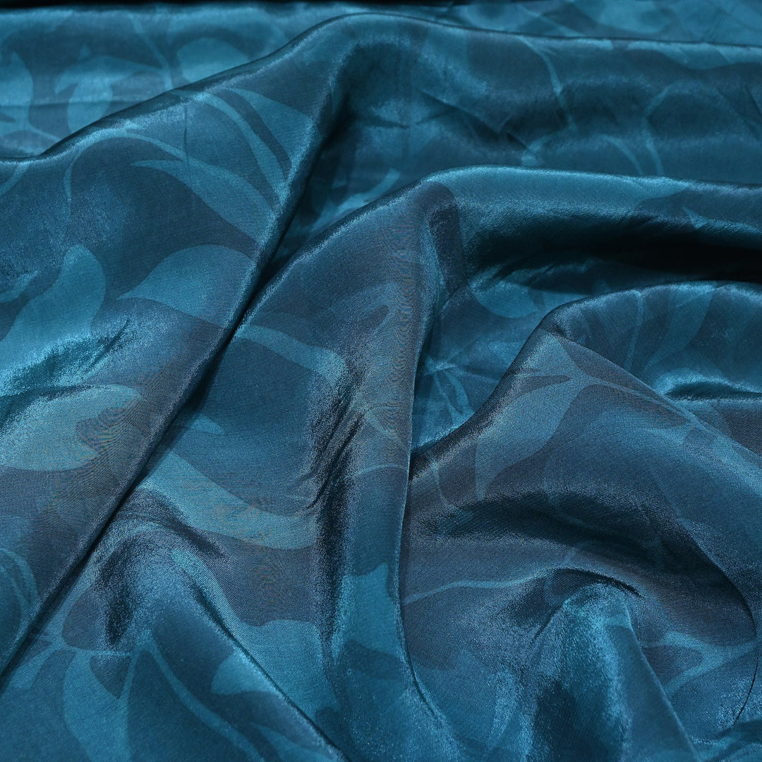 Premium Bemberg Crepe Digital Print Fabric | Soft Flowing Designer Printed Fabric | BAM275-22