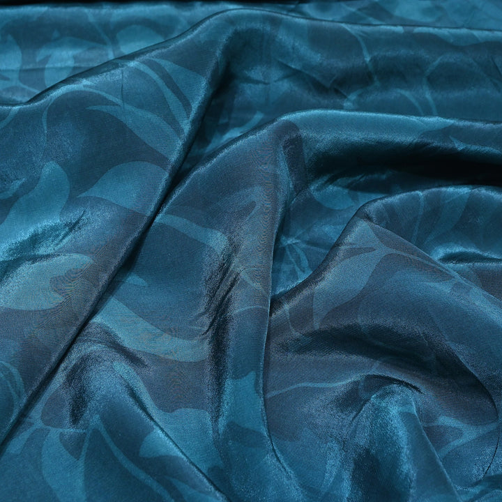 Premium Bemberg Crepe Digital Print Fabric | Soft Flowing Designer Printed Fabric | BAM275-22