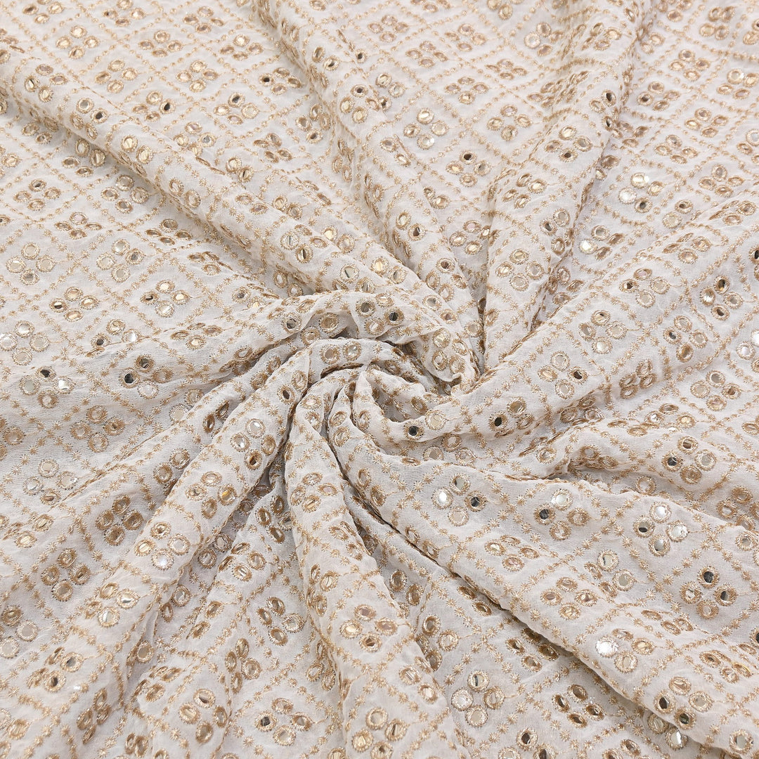 Premium Viscose Georgette Embroidery Fabric | 002722