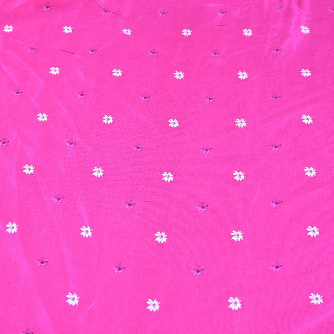 Premium Bemberg Crepe Digital Print Fabric | Soft Flowing Designer Printed Fabric | BAM275-12