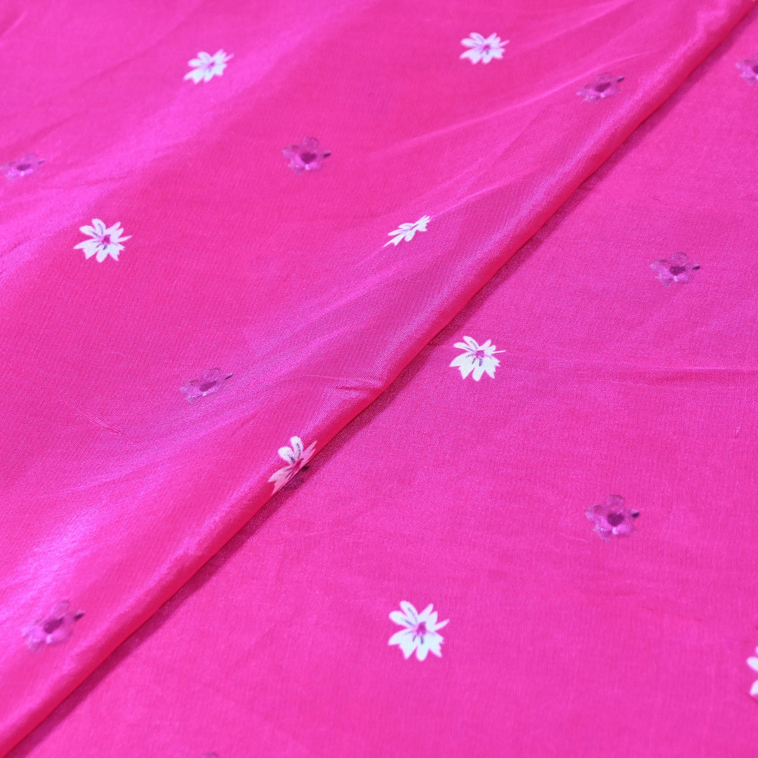 Premium Bemberg Crepe Digital Print Fabric | Soft Flowing Designer Printed Fabric | BAM275-12