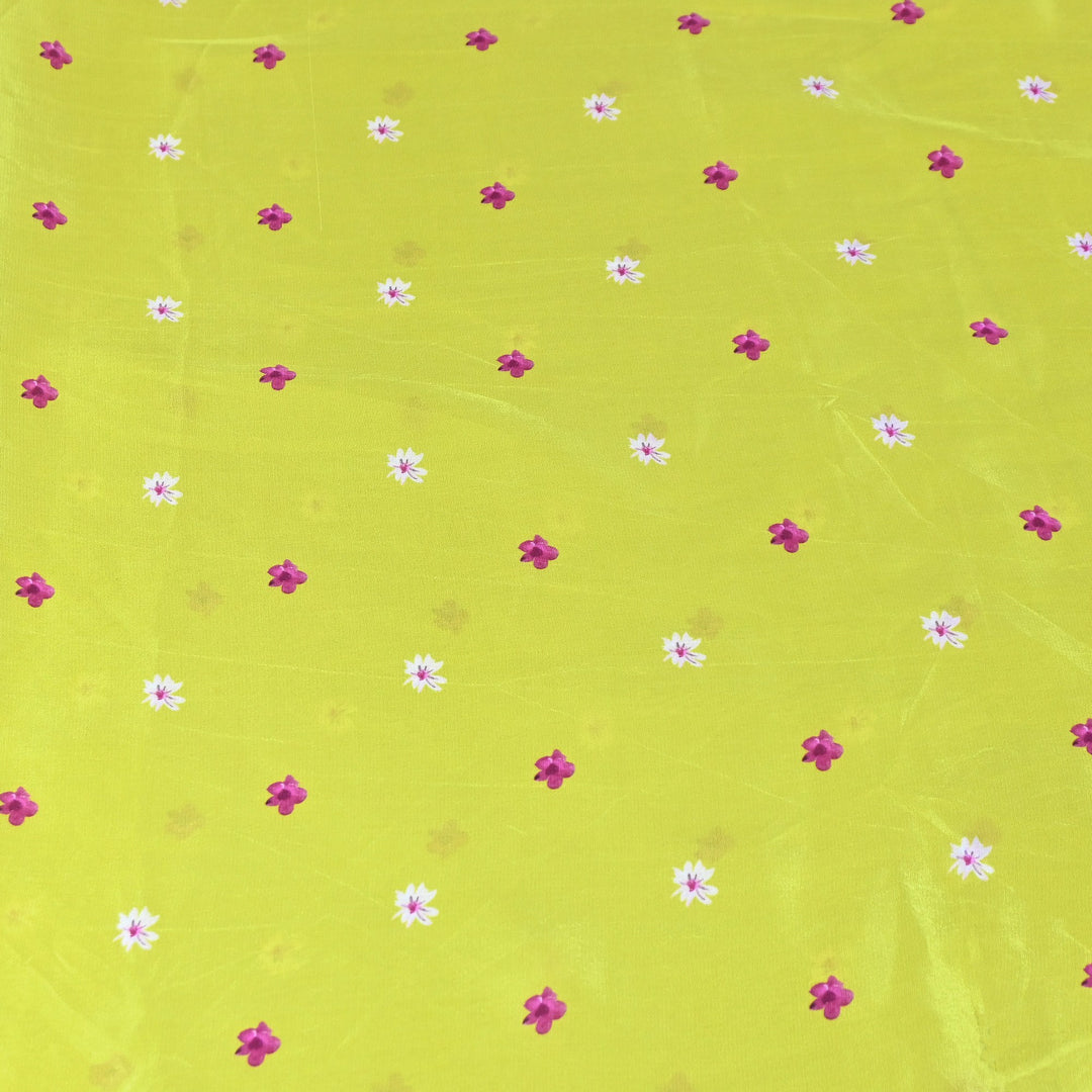 Premium Bemberg Crepe Digital Print Fabric | Soft Flowing Designer Printed Fabric | BAM275-2
