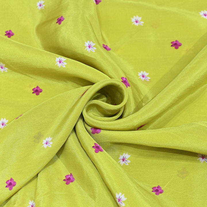 Premium Bemberg Crepe Digital Print Fabric | Soft Flowing Designer Printed Fabric | BAM275-2