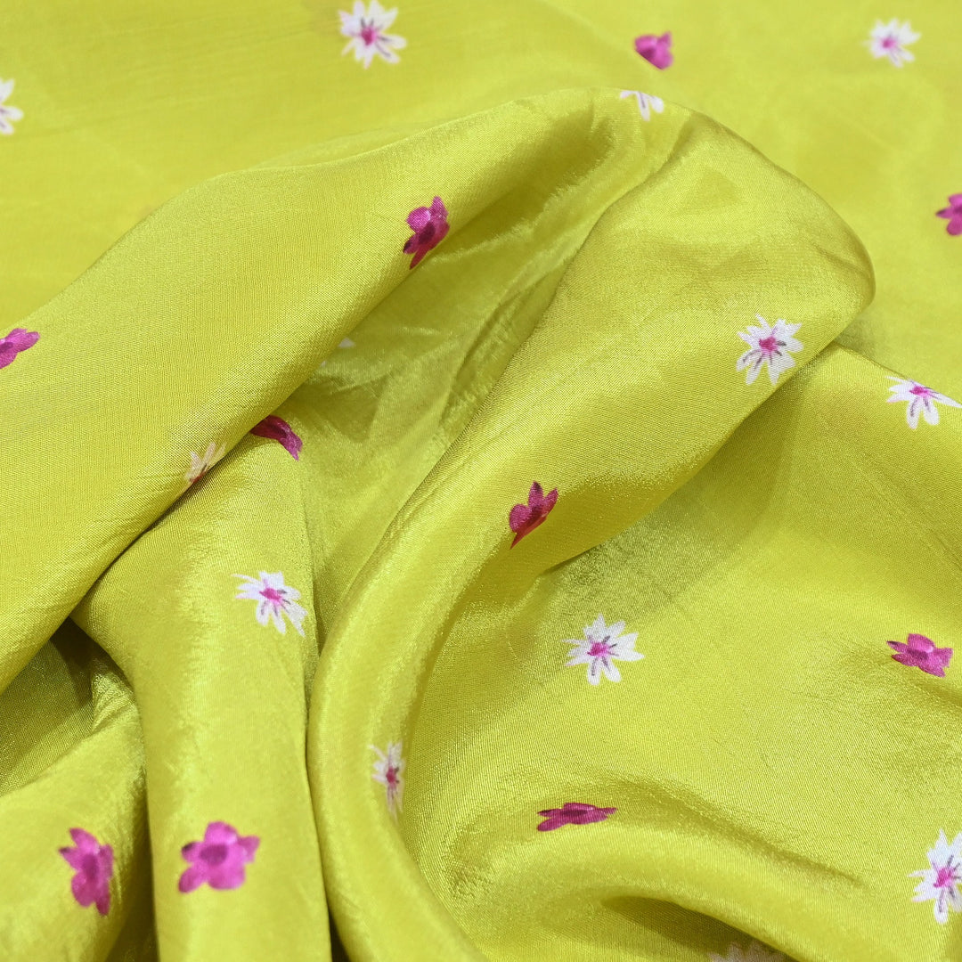 Premium Bemberg Crepe Digital Print Fabric | Soft Flowing Designer Printed Fabric | BAM275-2