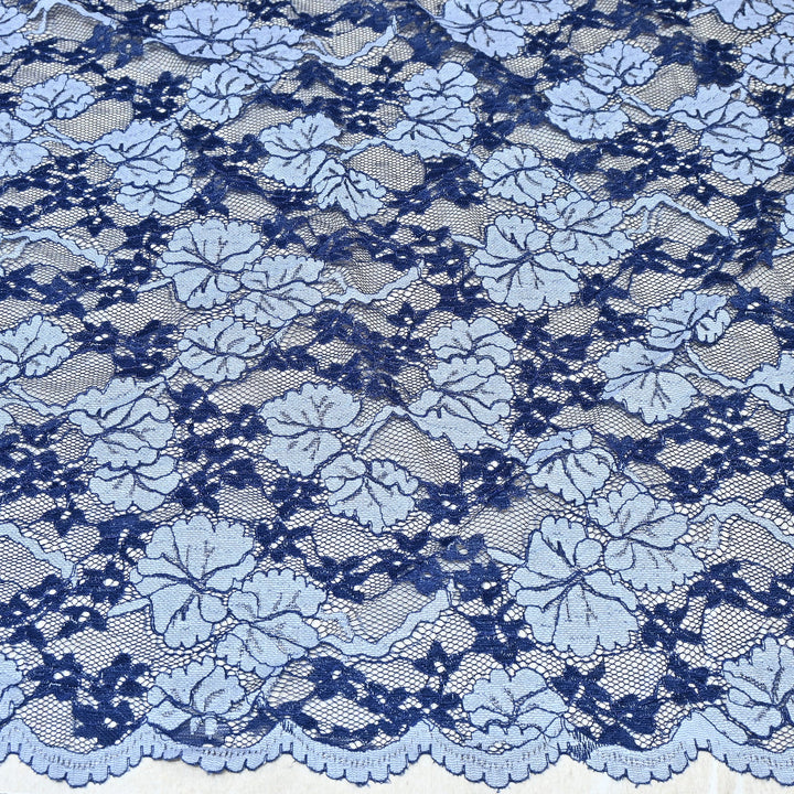 Cotton Lace Embroidery Fabric | Elegant Floral Embroidered Lace Ethnic Fabric-AT10926B-A6