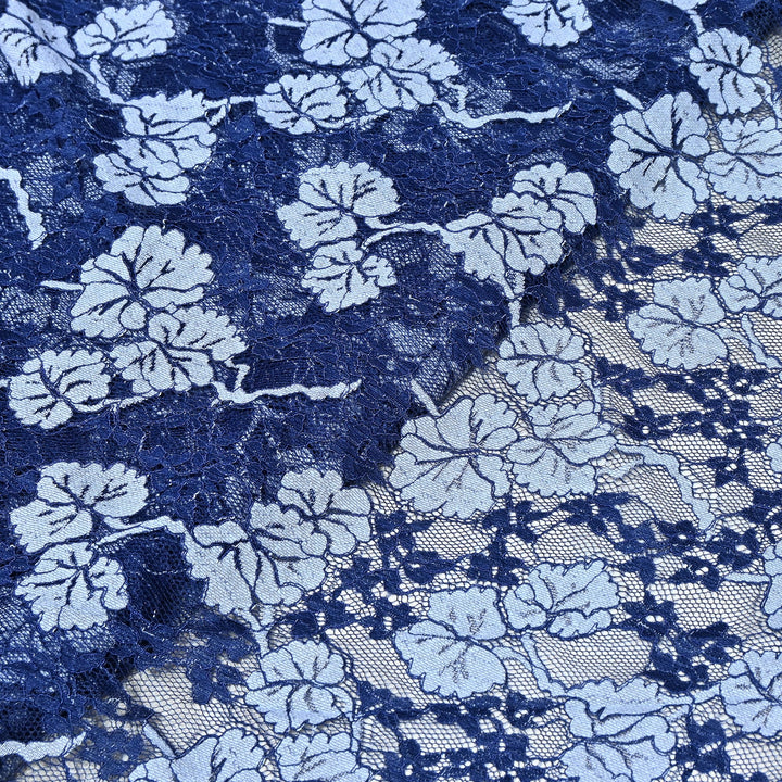 Cotton Lace Embroidery Fabric | Elegant Floral Embroidered Lace Ethnic Fabric-AT10926B-A6
