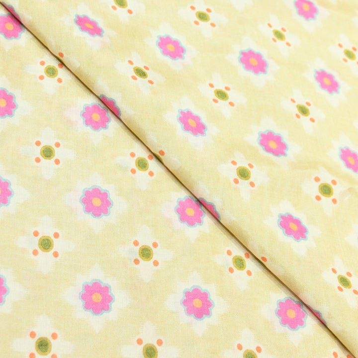 Multicolor Muslin Digital Print Fabric-000844-12