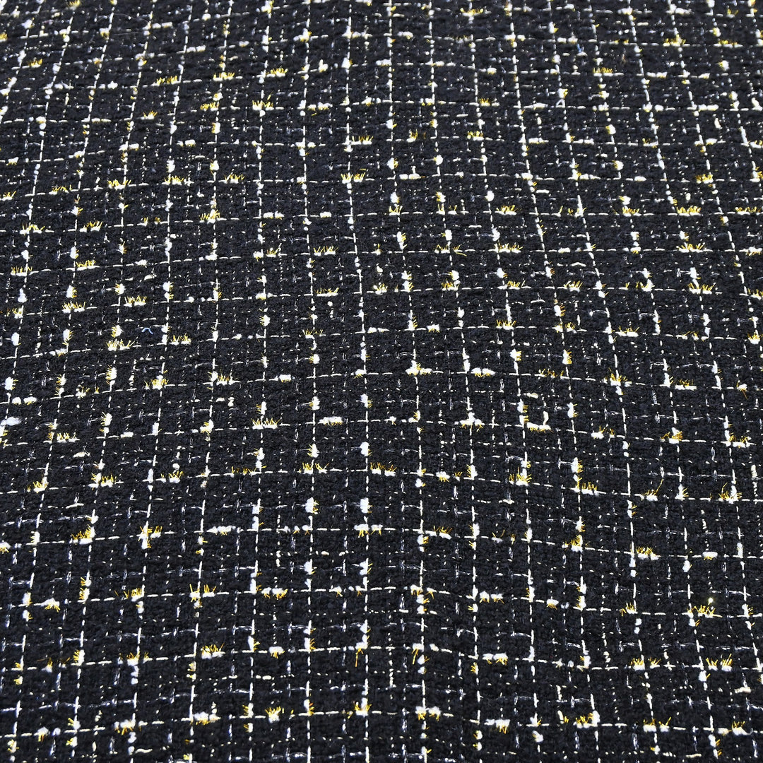 Premium Sequins Tweed Fabric – Soft Textured Designer Tweed Fabric - 039R50-A