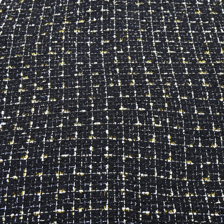 Premium Sequins Tweed Fabric – Soft Textured Designer Tweed Fabric - 039R50-A