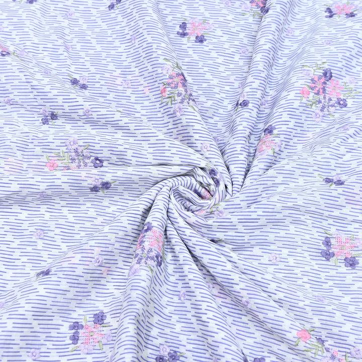 Premium Cotton Malmal Discharge Print Embroidery Fabric | Soft Lightweight Designer Fabric- GP4168-1
