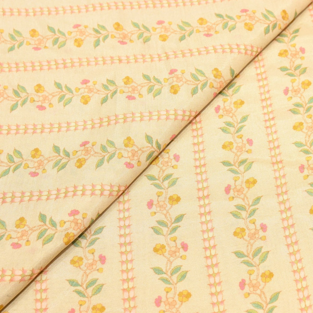Multicolor Muslin Digital Print Fabric-000844-15