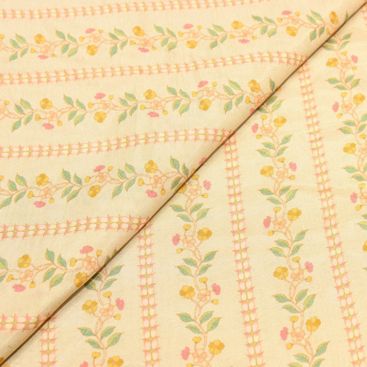 Multicolor Muslin Digital Print Fabric-000844-15