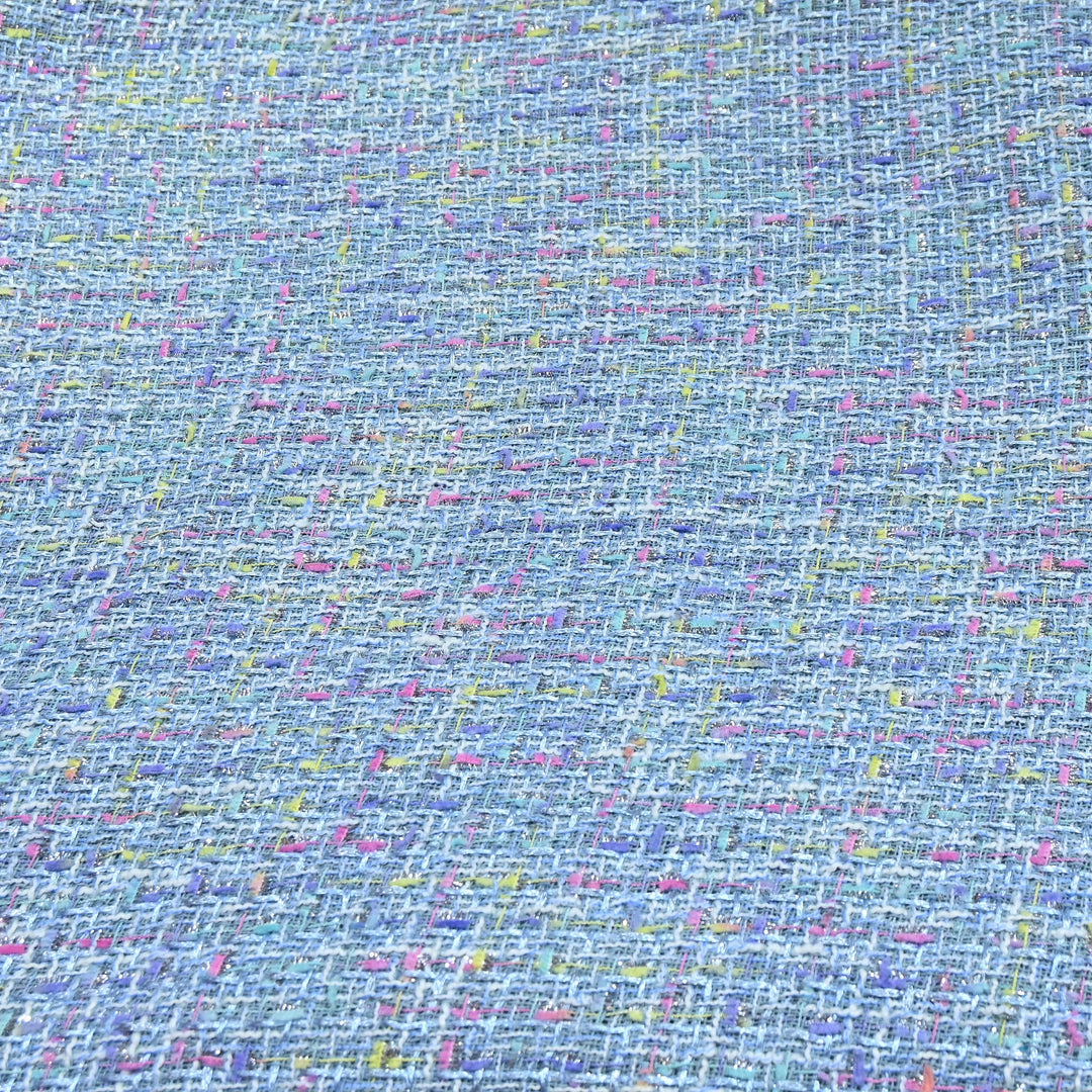 Premium Sequins Tweed Fabric – Soft Textured Designer Tweed Fabric-039R50-A6