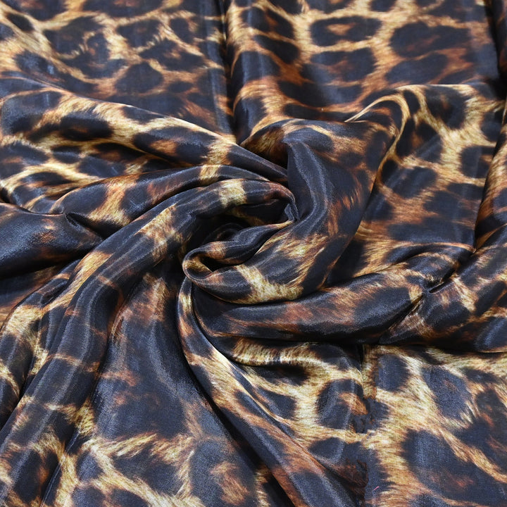 Premium Glass Organza Digital Print Fabric | Designer Printed Organza fabric-GLA200-6
