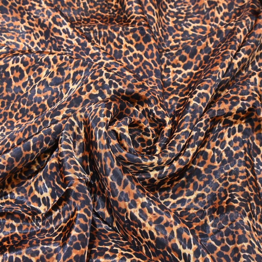Premium Glass Organza Digital Print Fabric | Designer Printed Organza fabric-GLA200-5