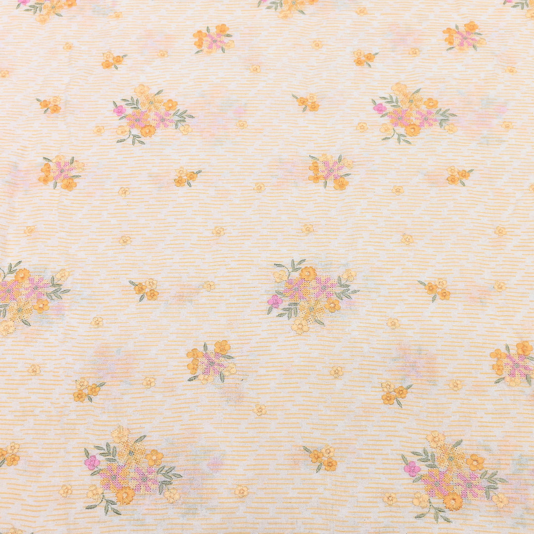 Premium Cotton Malmal Discharge Print Embroidery Fabric | Soft Lightweight Designer Fabric- GP4168-4