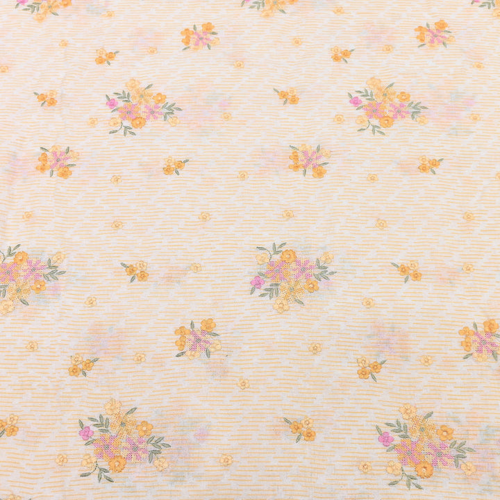 Premium Cotton Malmal Discharge Print Embroidery Fabric | Soft Lightweight Designer Fabric- GP4168-4