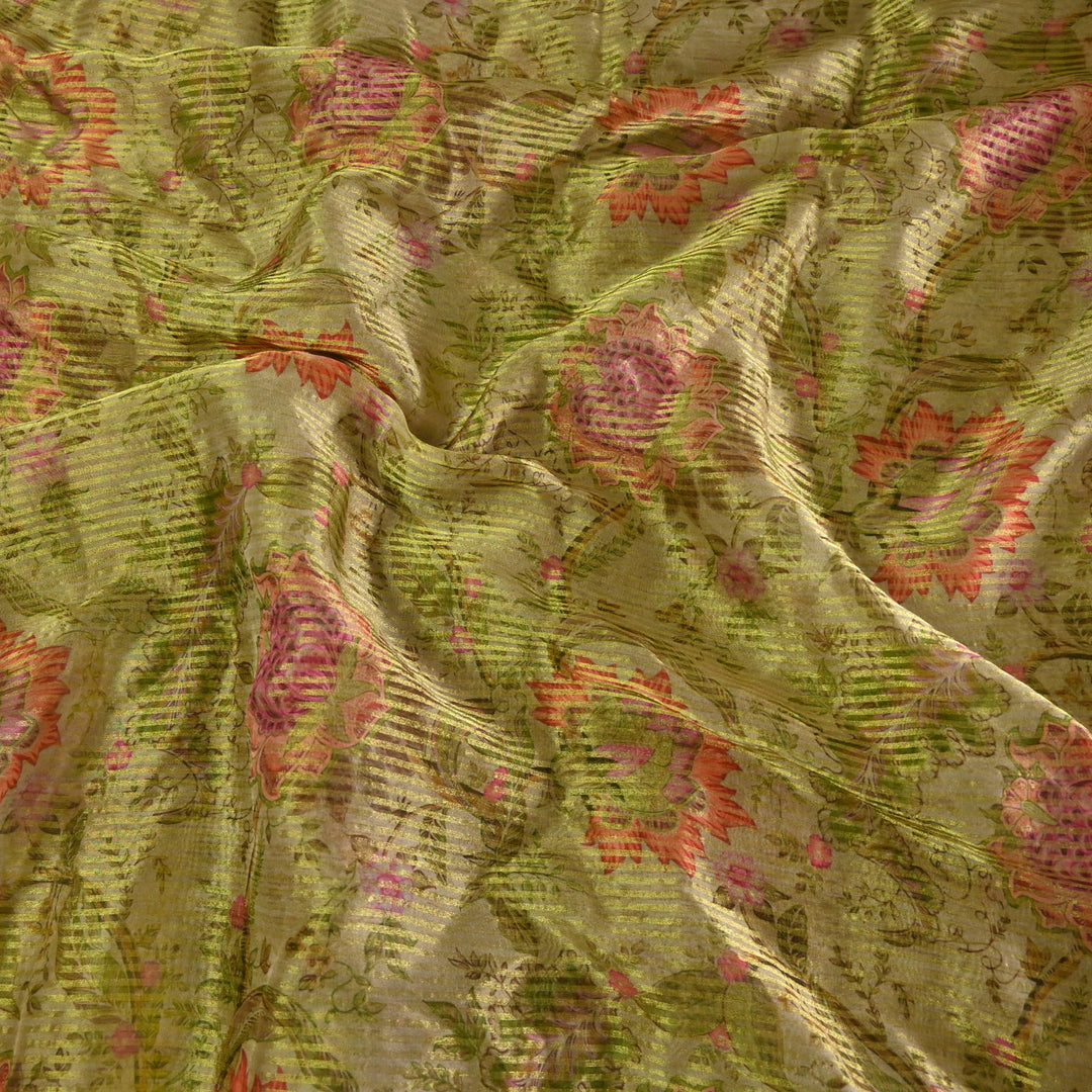 Crush Tissue Digital Print Fabric