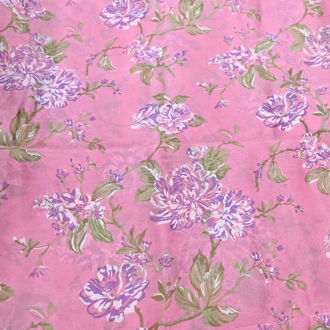 Silk Chanderi Digital Print Fabric 44" – Soft Lightweight Designer Fabric 001664-5