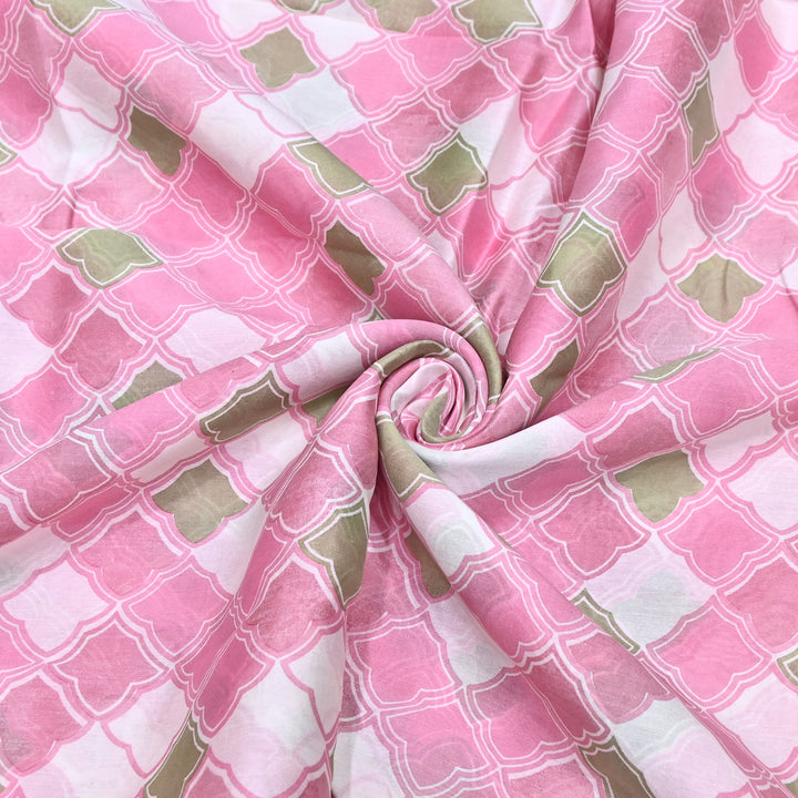 Silk Chanderi Digital Print Fabric 44" – Soft Lightweight Designer Fabric 001664-4