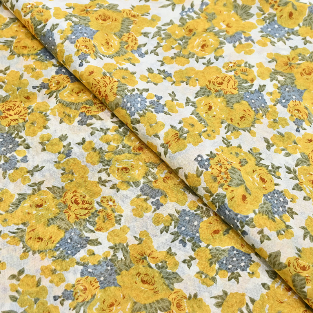 Silk Chanderi Digital Print Fabric 44" – Soft Lightweight Designer Fabric 001664-6