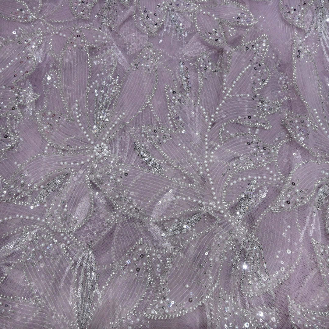 Beautiful Imported Net Cut Dana & Sequins Embroidery Fabric