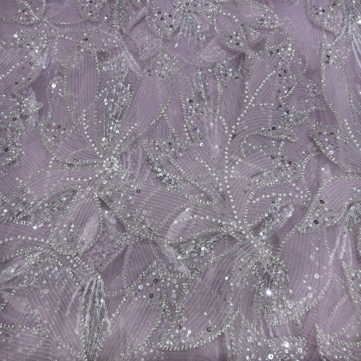 Beautiful Imported Net Cut Dana & Sequins Embroidery Fabric