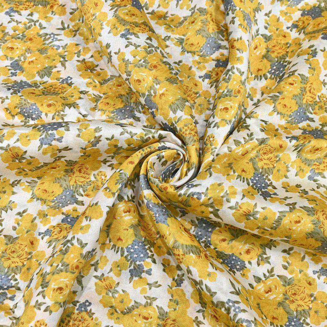 Silk Chanderi Digital Print Fabric 44" – Soft Lightweight Designer Fabric 001664-6