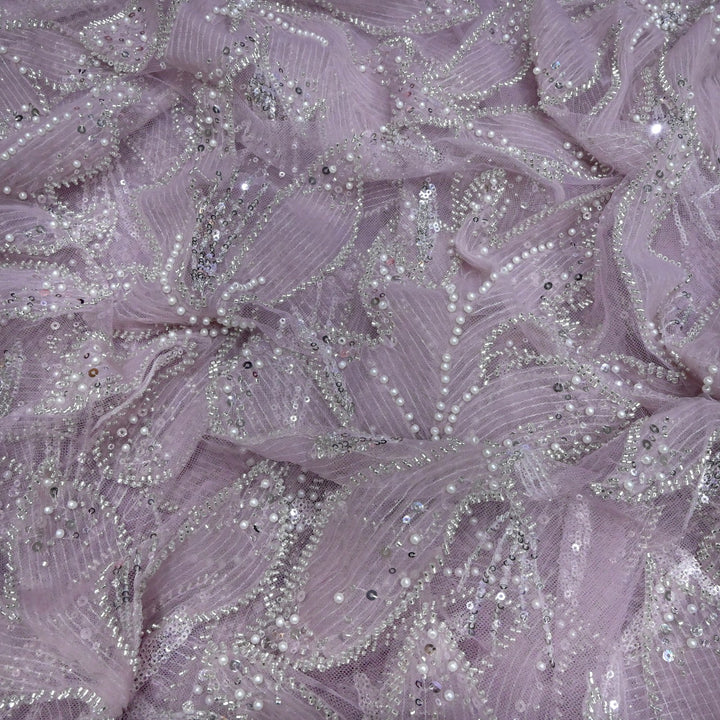 Beautiful Imported Net Cut Dana & Sequins Embroidery Fabric