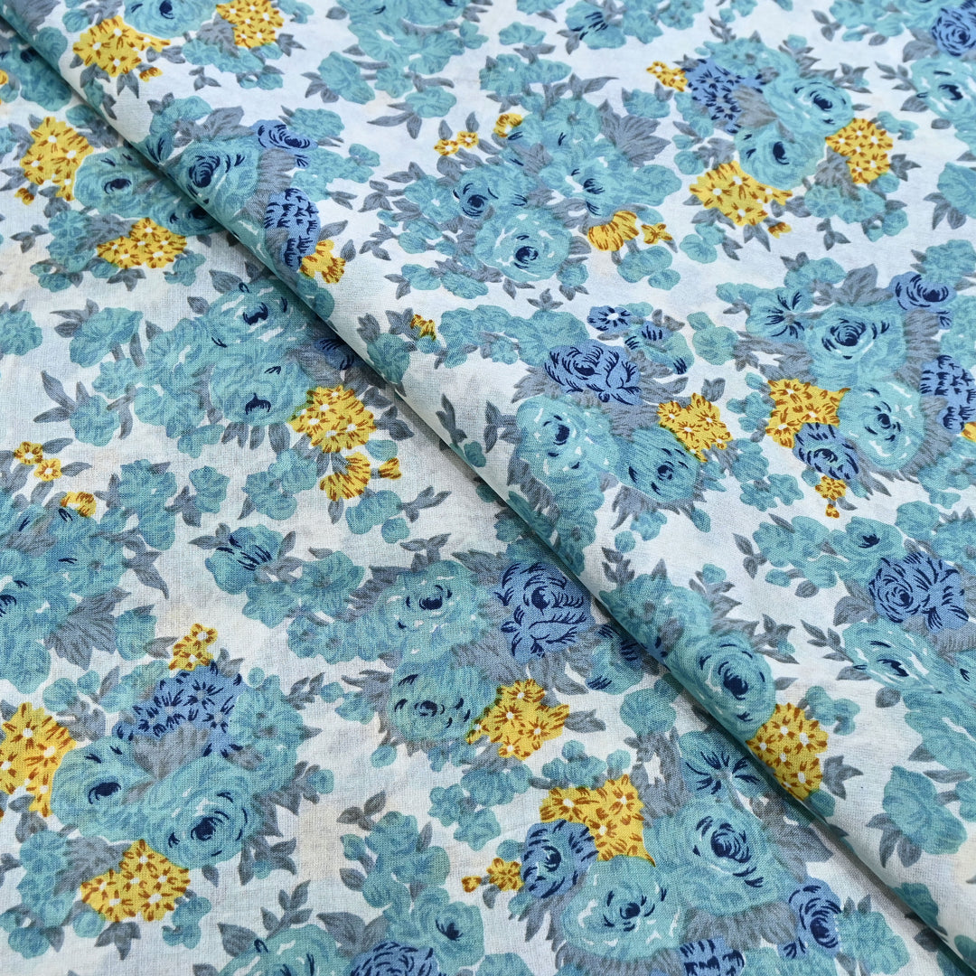 Silk Chanderi Digital Print Fabric 44" – Soft Lightweight Designer Fabric 001664-3