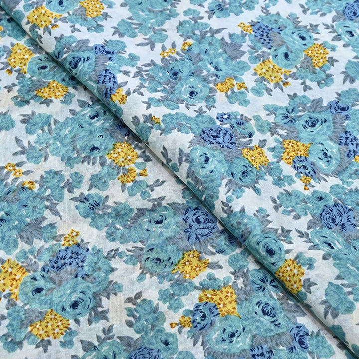Silk Chanderi Digital Print Fabric 44" – Soft Lightweight Designer Fabric 001664-3
