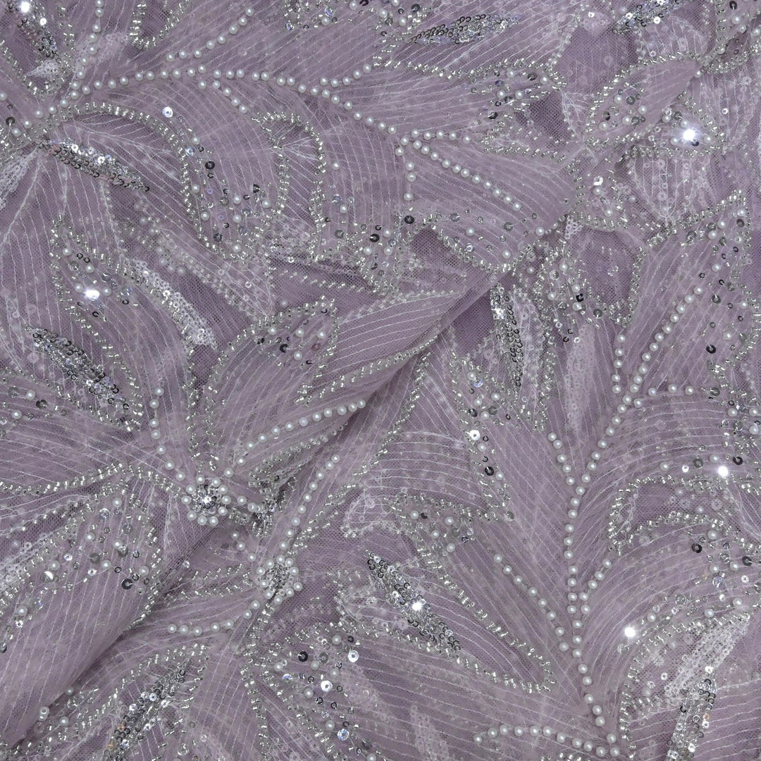 Beautiful Imported Net Cut Dana & Sequins Embroidery Fabric