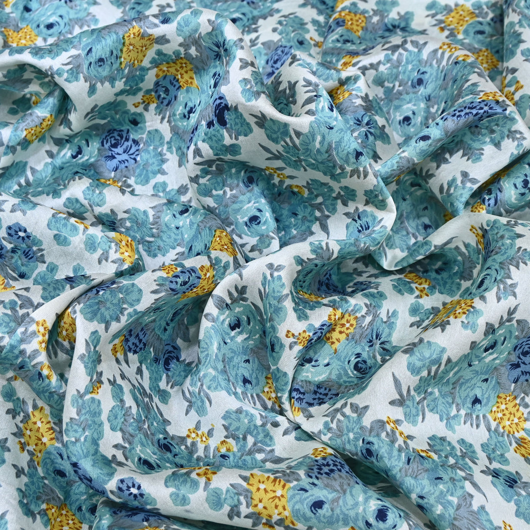 Silk Chanderi Digital Print Fabric 44" – Soft Lightweight Designer Fabric 001664-3