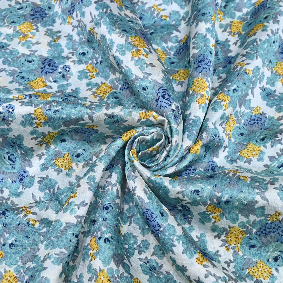 Silk Chanderi Digital Print Fabric 44" – Soft Lightweight Designer Fabric 001664-3