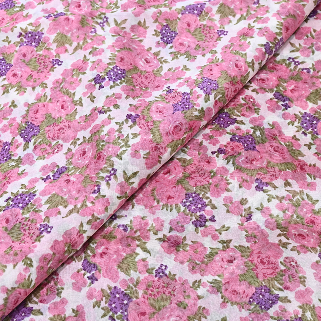 Silk Chanderi Digital Print Fabric 44" – Soft Lightweight Designer Fabric 001664-7