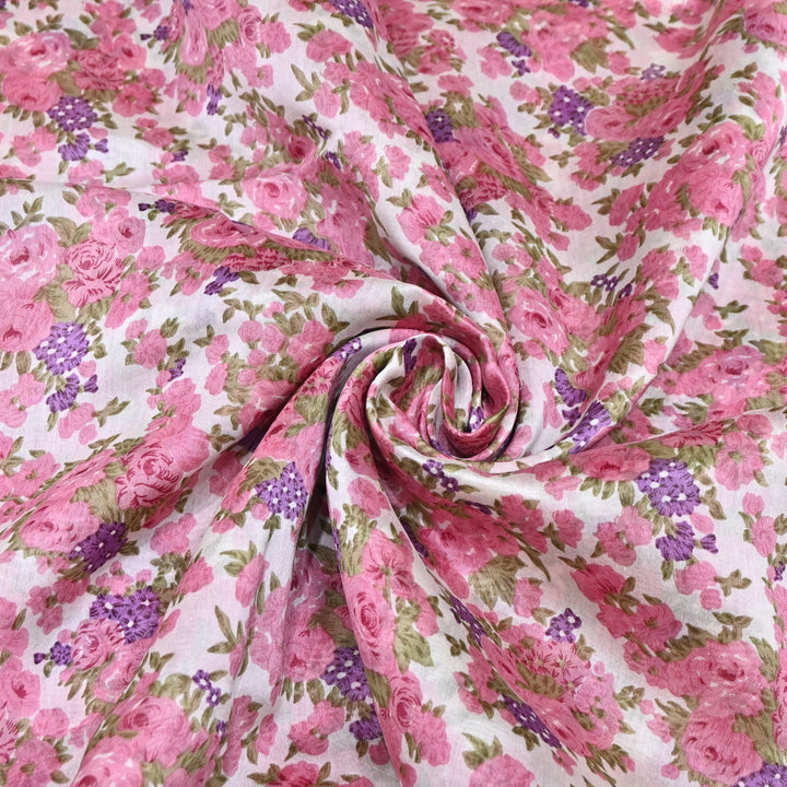 Silk Chanderi Digital Print Fabric 44" – Soft Lightweight Designer Fabric 001664-7