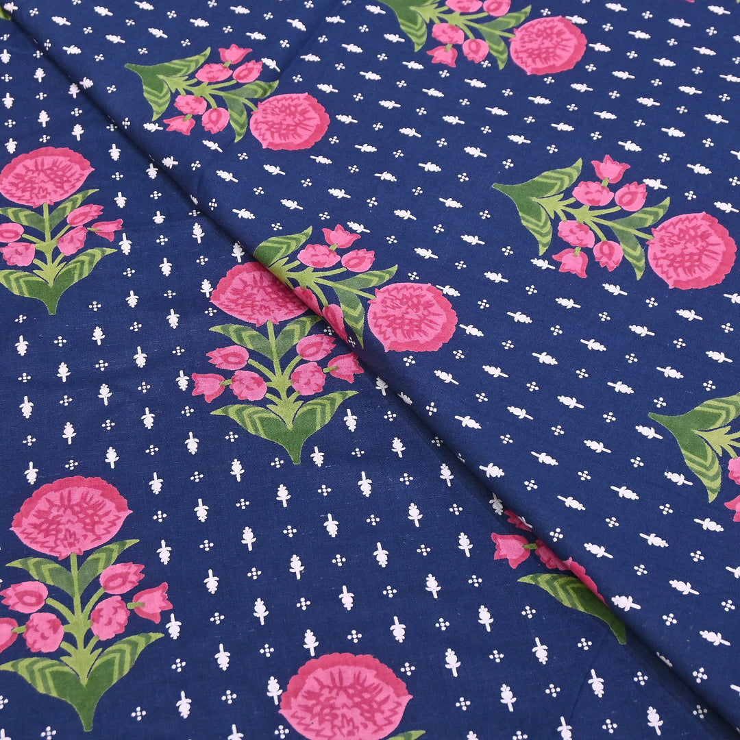 Premium Cotton Printed Fabric | Soft Breathable Designer Cotton Fabric | 000350-36