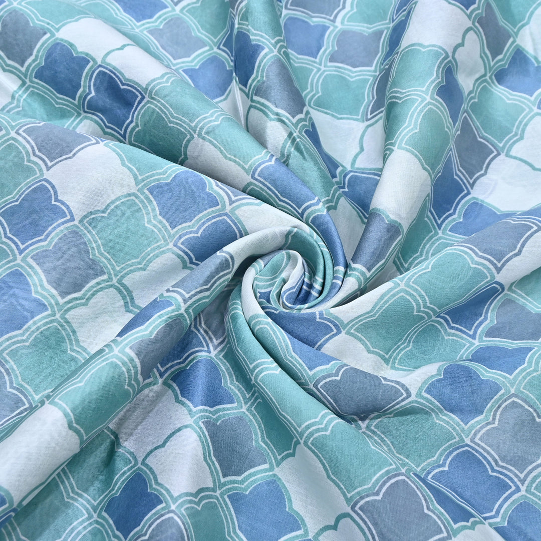 Silk Chanderi Digital Print Fabric 44" – Soft Lightweight Designer Fabric 001664-2