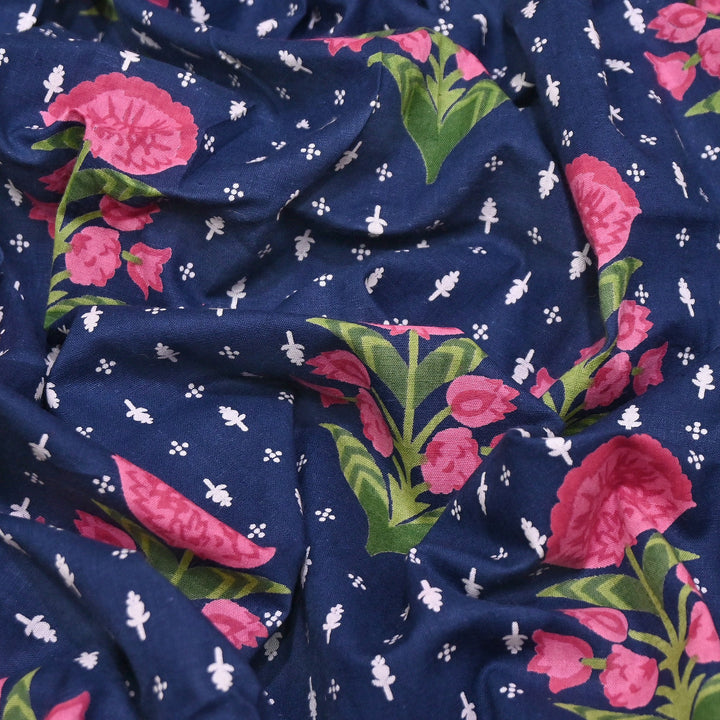 Premium Cotton Printed Fabric | Soft Breathable Designer Cotton Fabric | 000350-36