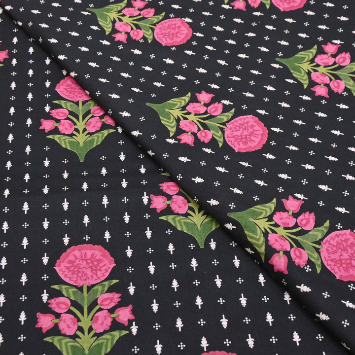 Premium Cotton Printed Fabric | Soft Breathable Designer Cotton Fabric | 000350-37