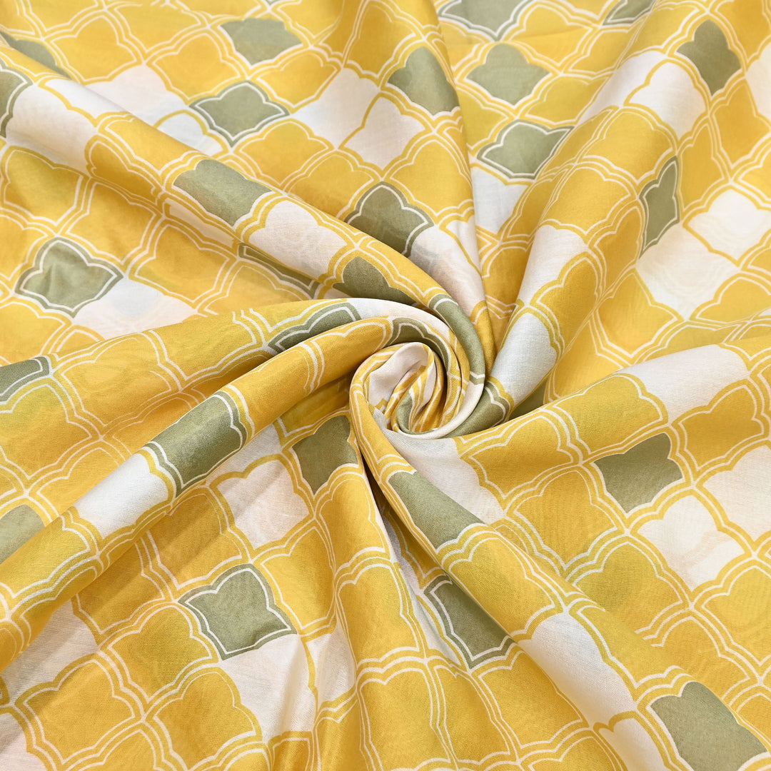 Silk Chanderi Digital Print Fabric 44" – Soft Lightweight Designer Fabric 001664-1