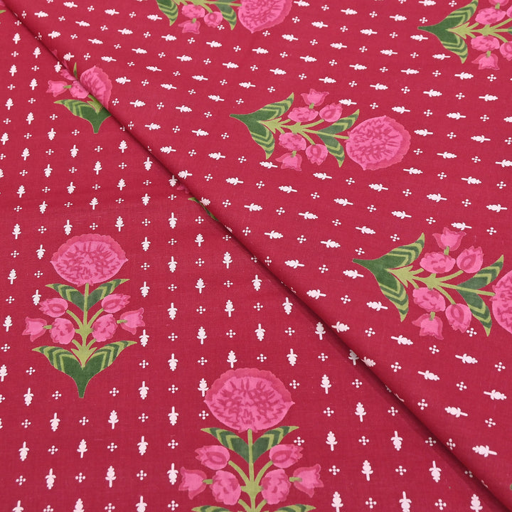 Premium Cotton Printed Fabric | Soft Breathable Designer Cotton Fabric | 000350-38